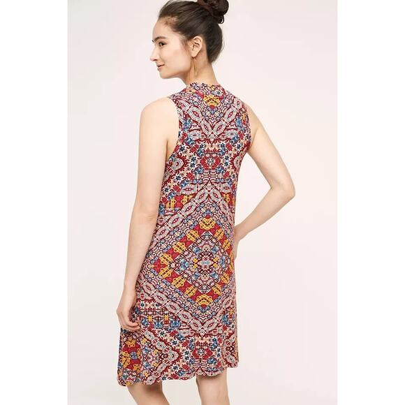 New Anthropologie Maeve Lilt Swing Dress $118 Size Small Navy Blue Marine Rare - Picture 6 of 8